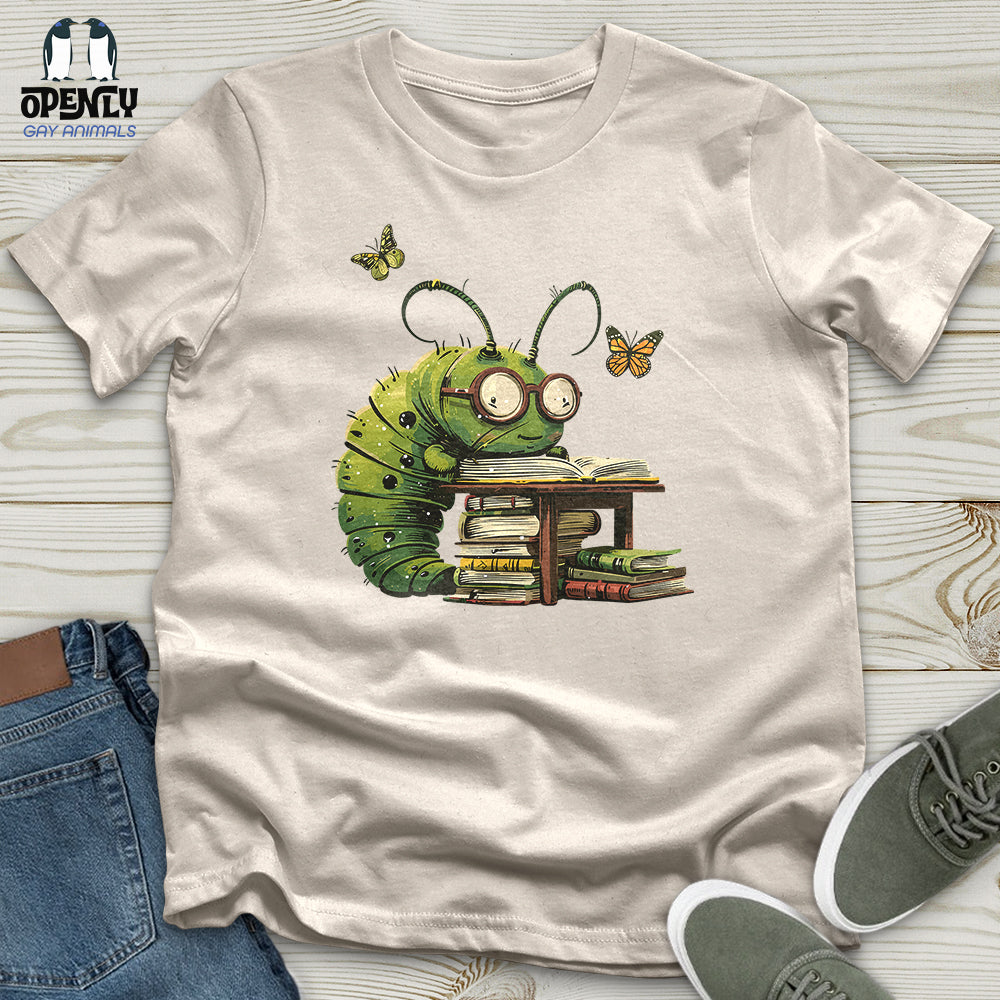 Caterpillar Bookworm Bliss Unisex t-shirt