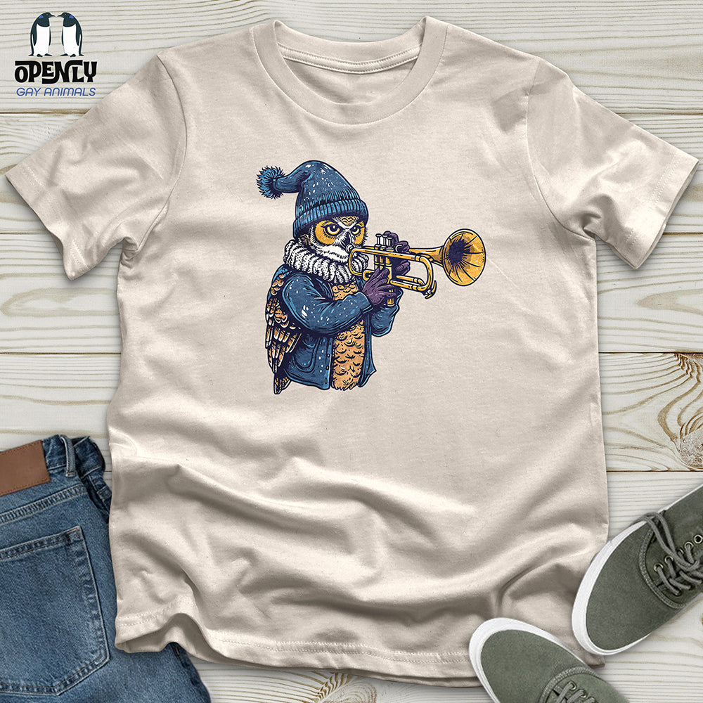 Owl Trumpet Performance Unisex t-shirt