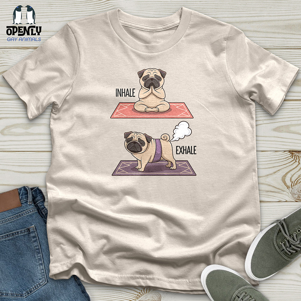 Inhale, Exhale Dog Unisex t-shirt