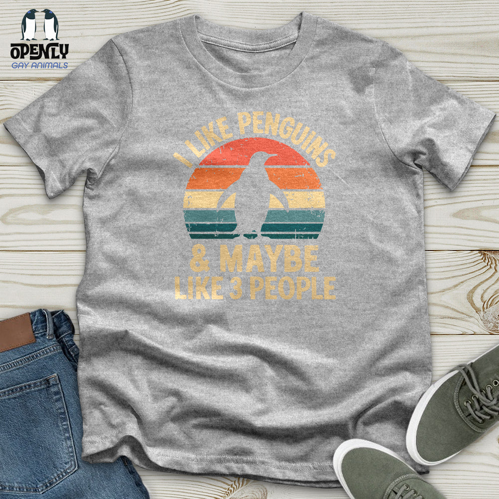 I Like Penguins and Maybe 3 People Softstyle Tee