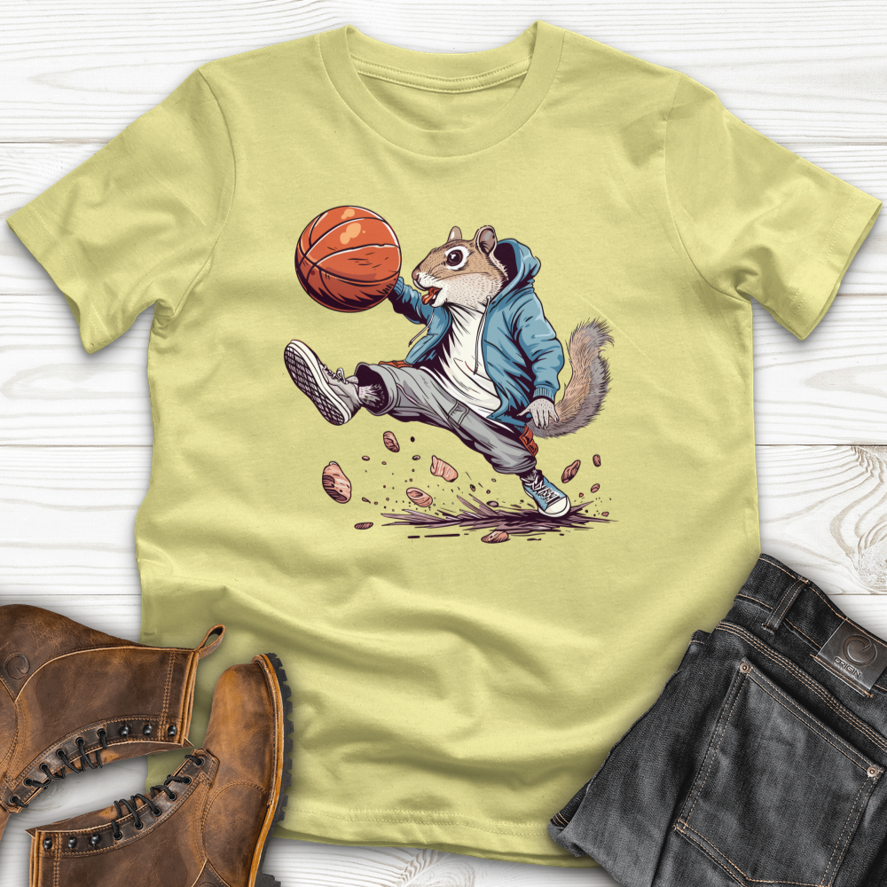 Squirrel Basketball Hustle Softstyle Tee
