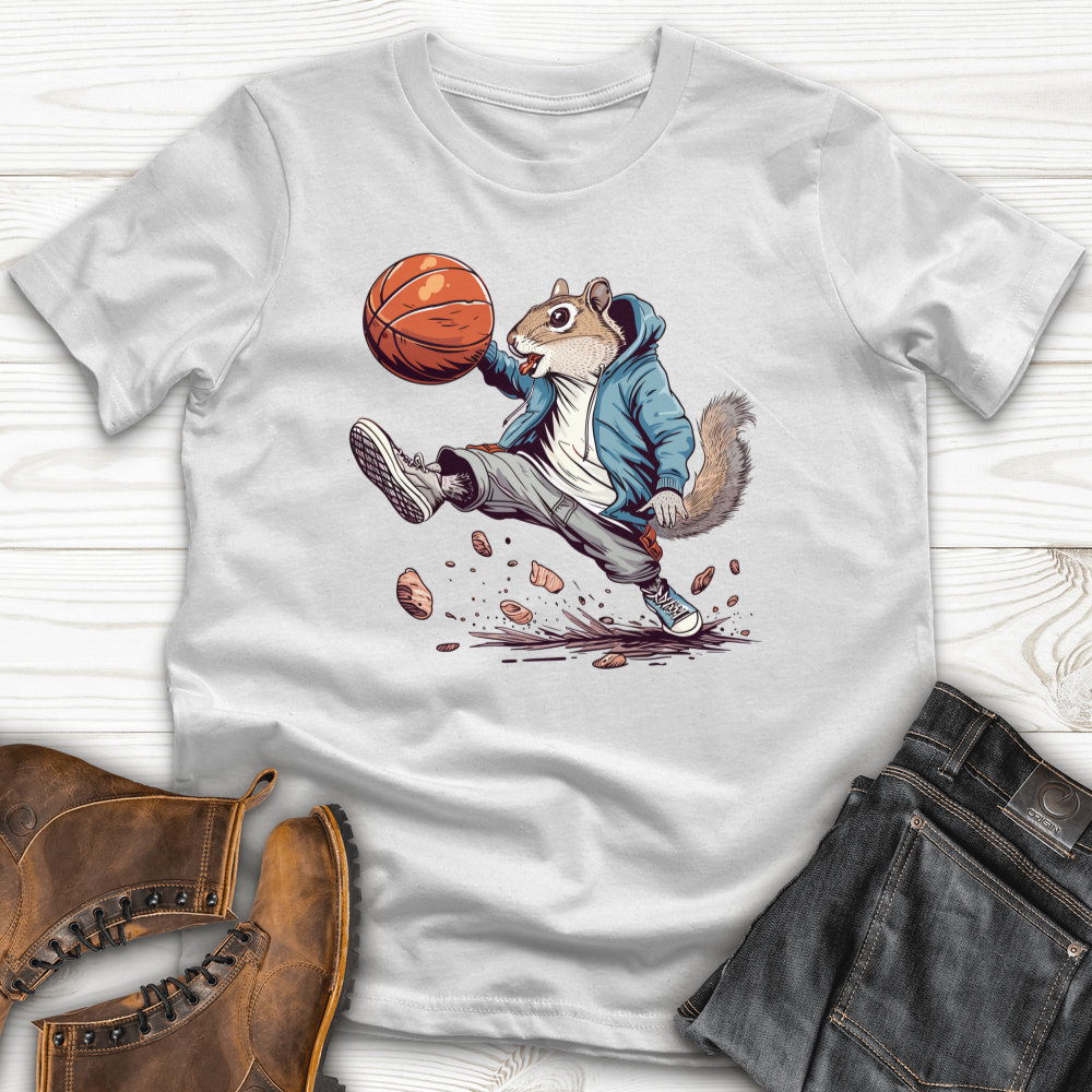 Squirrel Basketball Hustle Softstyle Tee