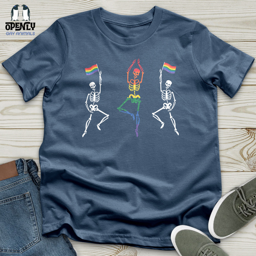 Dancing Skeletons Pride Unisex T-Shirt