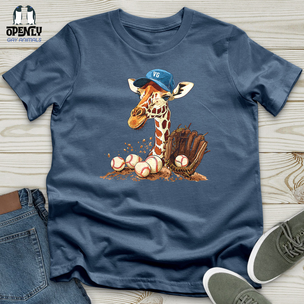 Giraffe Baseball Mitt Unisex t-shirt