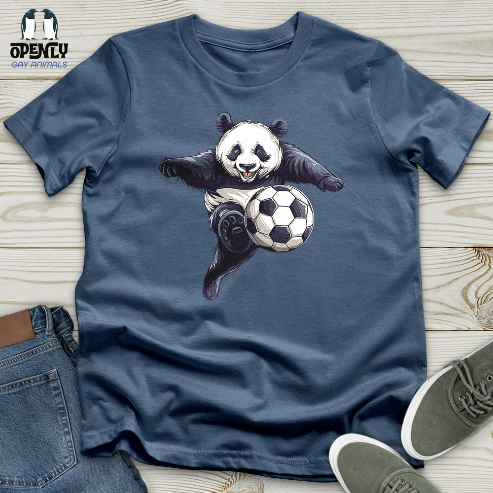 Panda Soccer Strike Unisex t-shirt