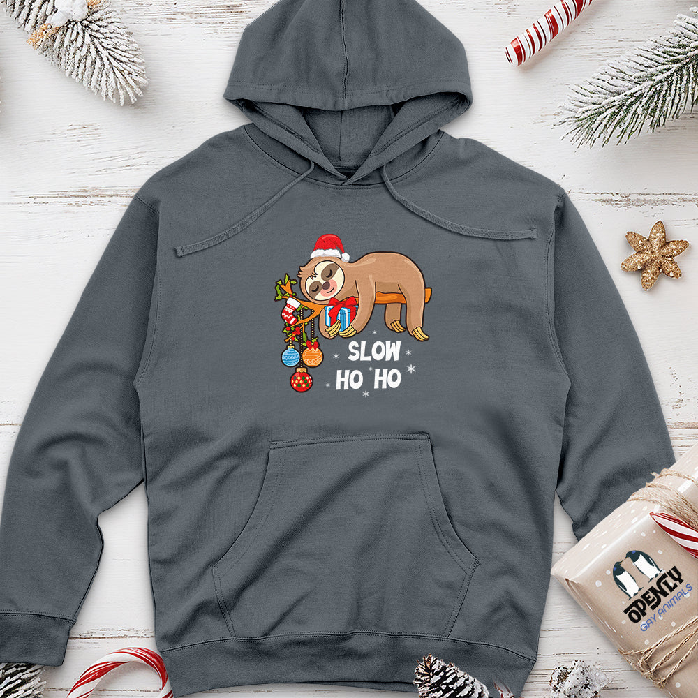 Slow Ho Ho Unisex Midweight Hoodie