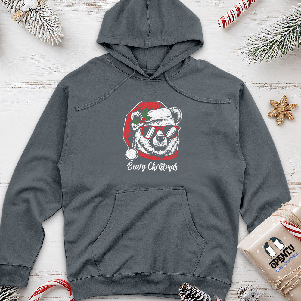 Beary Christmas Unisex Midweight Hoodie