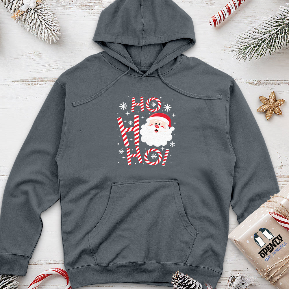 Ho Ho Ho Unisex Midweight Hoodie