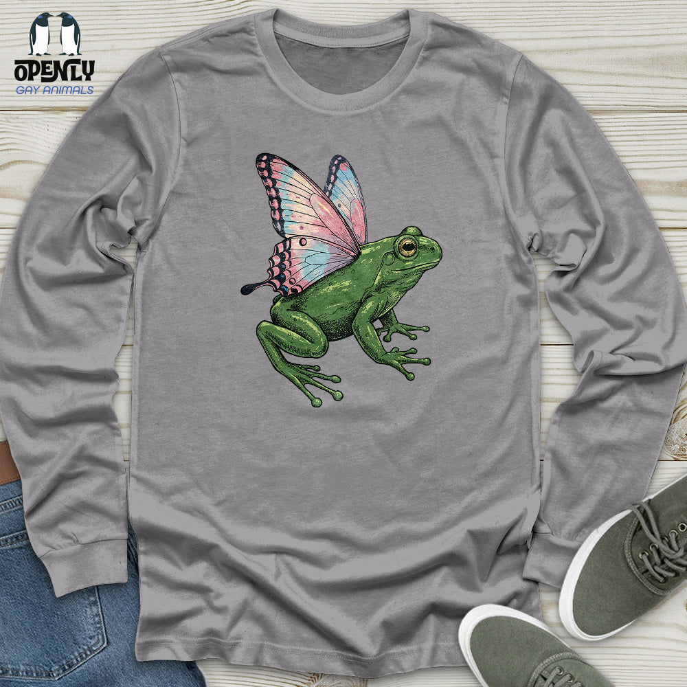 Butterfly Wings Frog Unisex Long Sleeve Tee