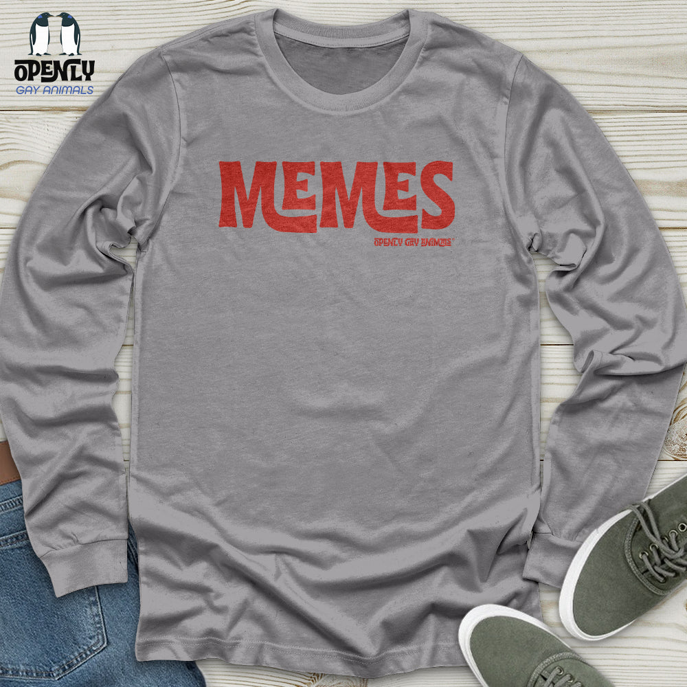 Memes -Red TM Unisex Long Sleeve Tee