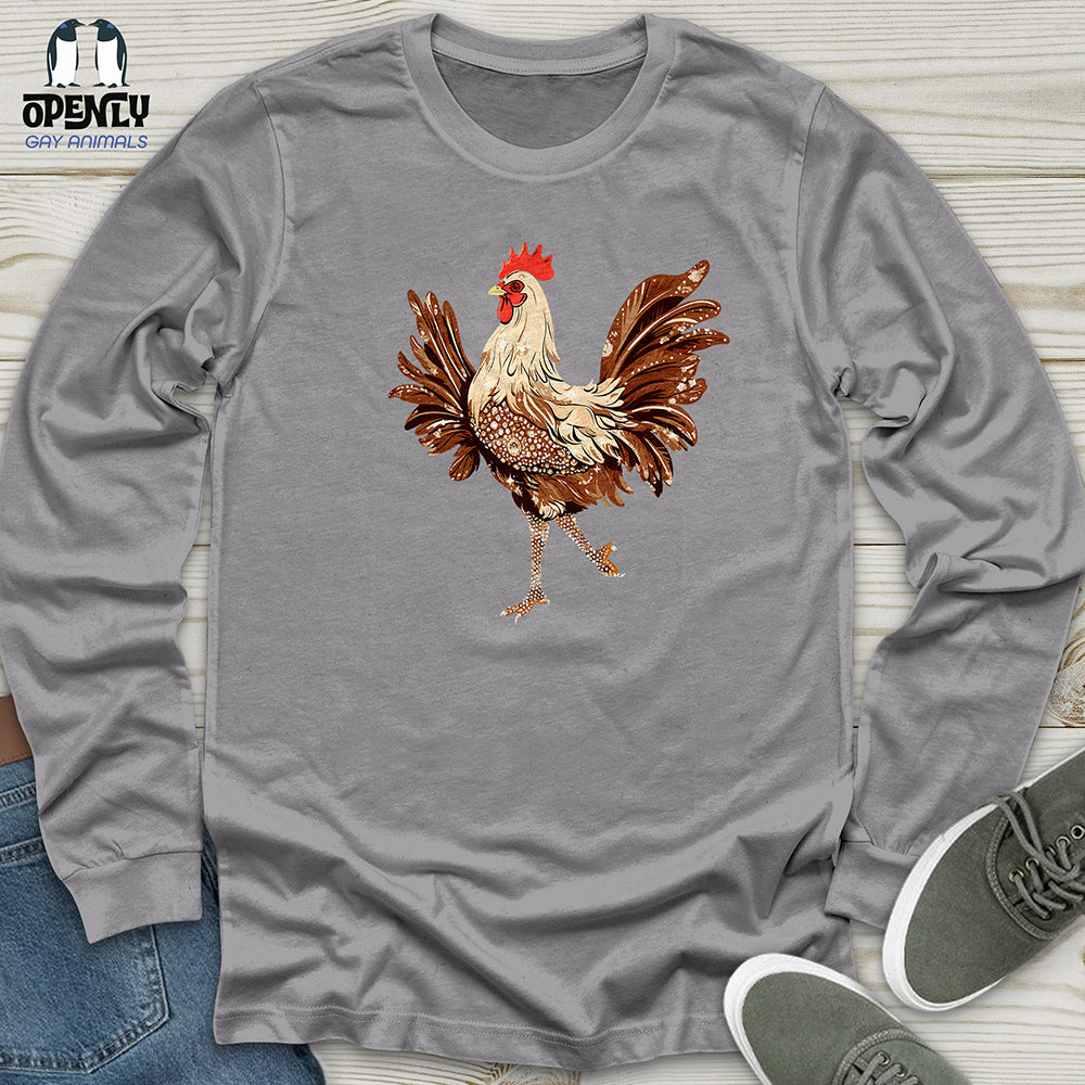 Glamorous Rooster Sparkle Unisex Long Sleeve Tee