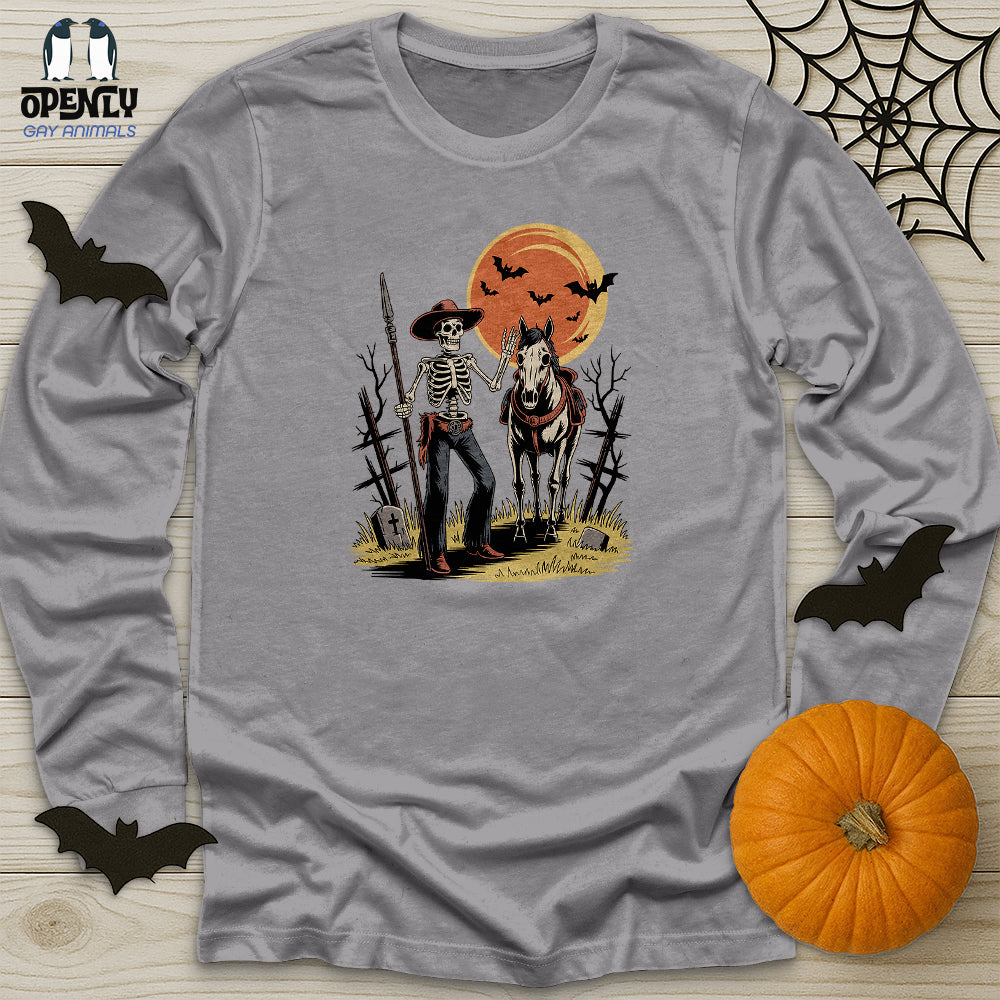 Skeleton Cowboy Unisex Long Sleeve Tee