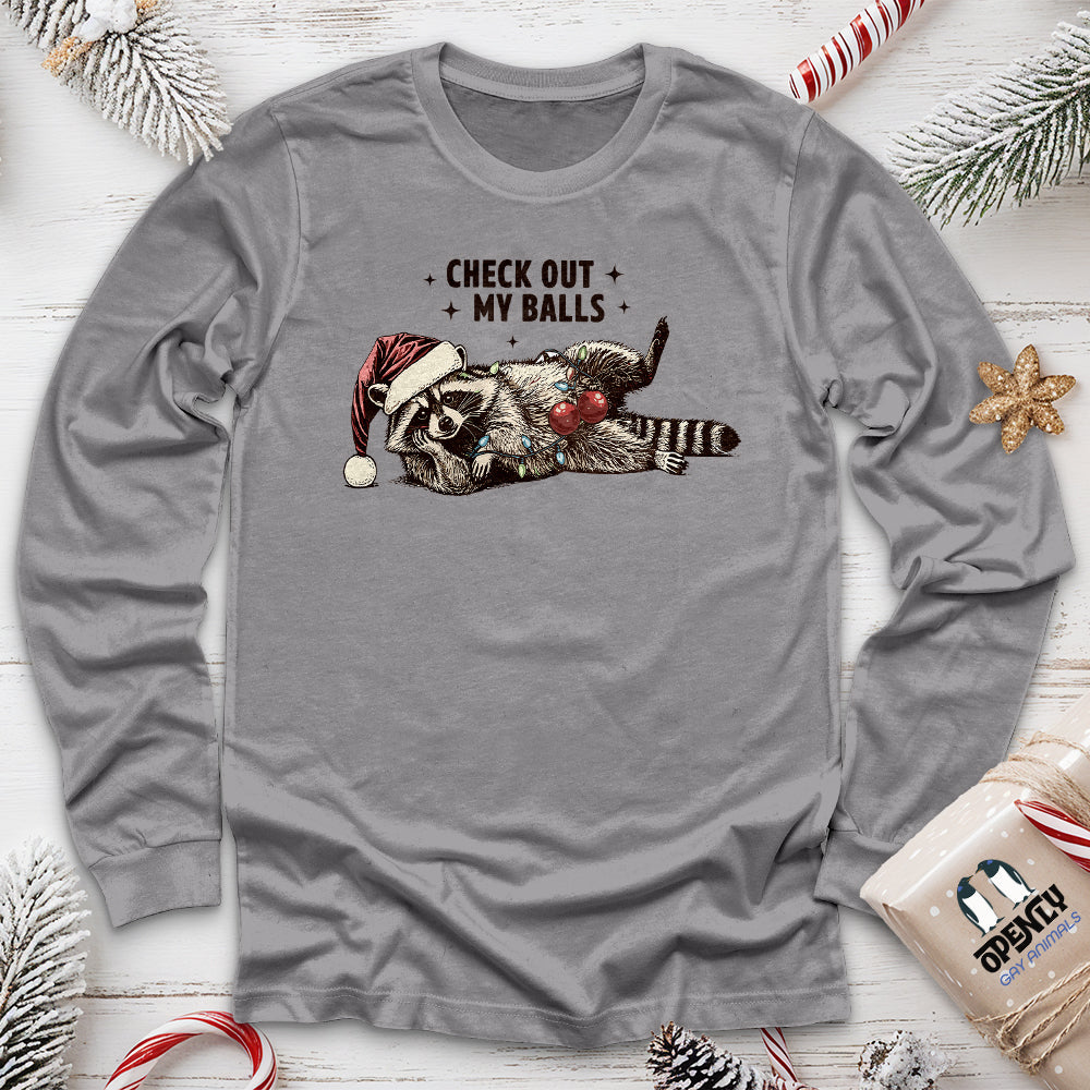 Check Out My Balls Unisex Long Sleeve Tee