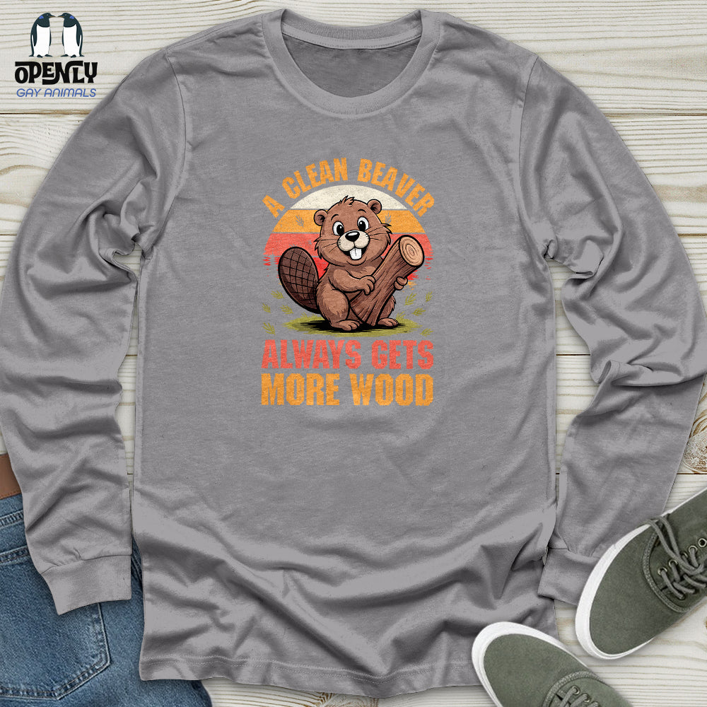 A Clean Beaver Unisex Long Sleeve Tee