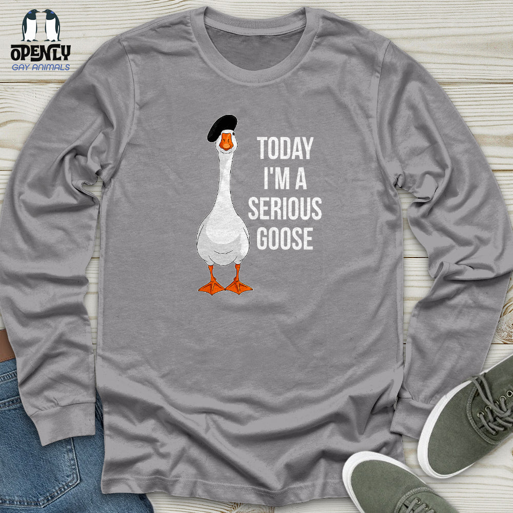 Today I'm a Serious Goose 2 Unisex Long Sleeve Tee