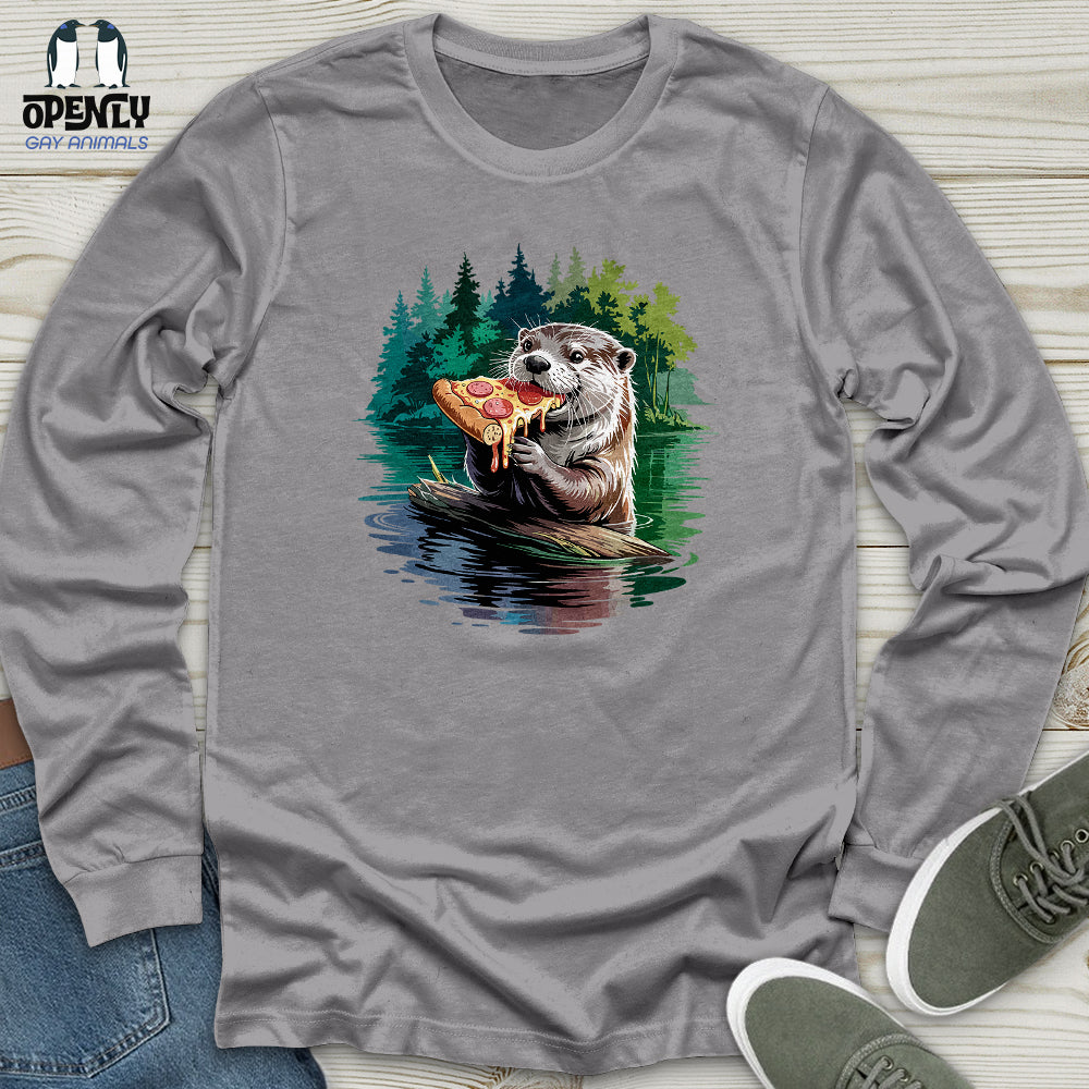 Otter Pizza Unisex Long Sleeve Tee