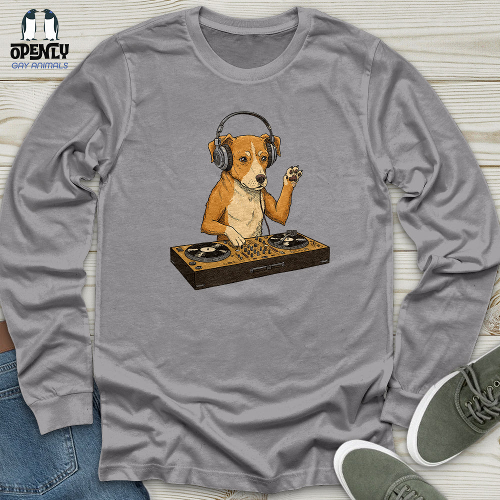 Dog DJ Unisex Long Sleeve Tee