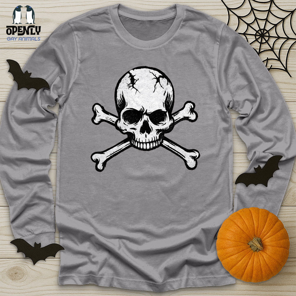 Skull Crossbones Unisex Long Sleeve Tee