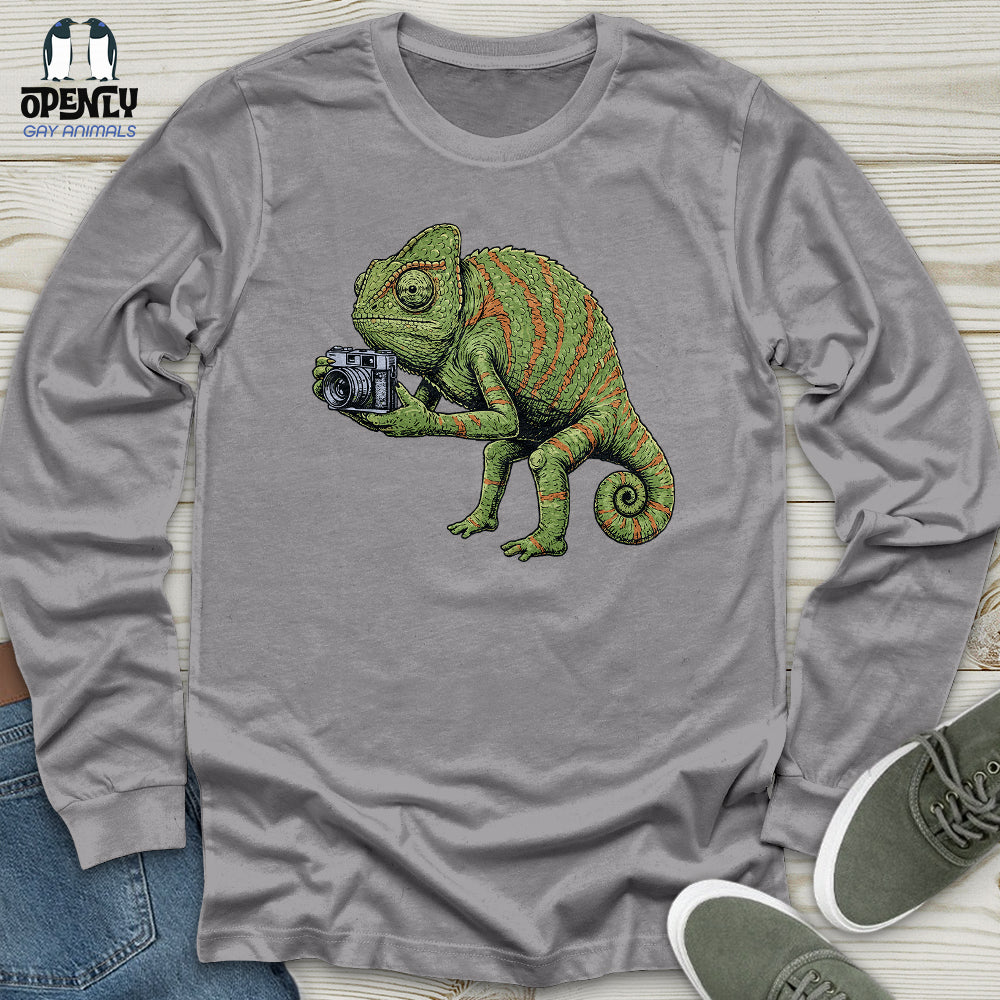 Chameleon Photographer Unisex Long Sleeve Tee