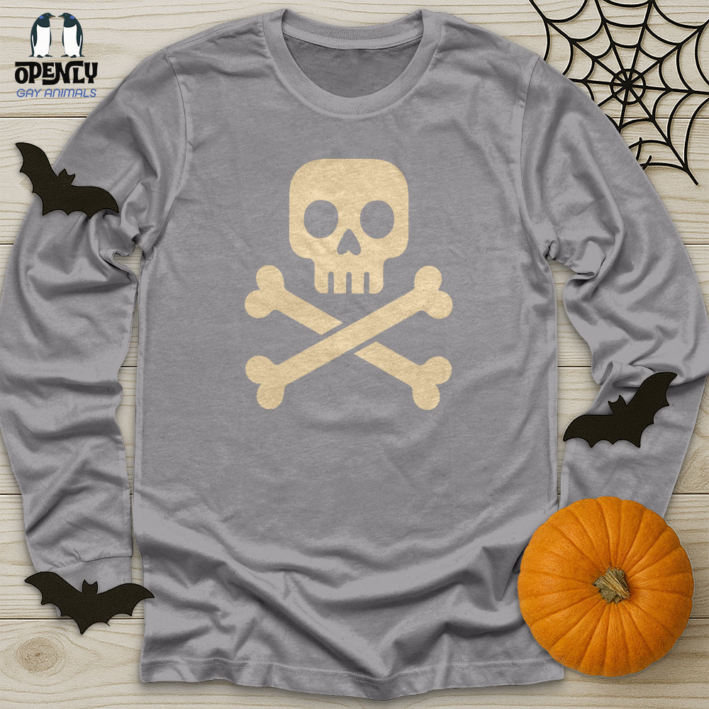 Rock Skull and Bones Unisex Long Sleeve Tee