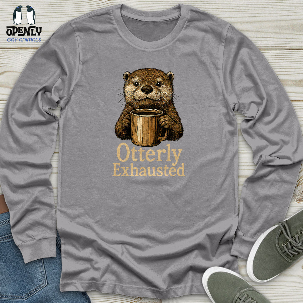 Otterly Exhausted Unisex Long Sleeve Tee