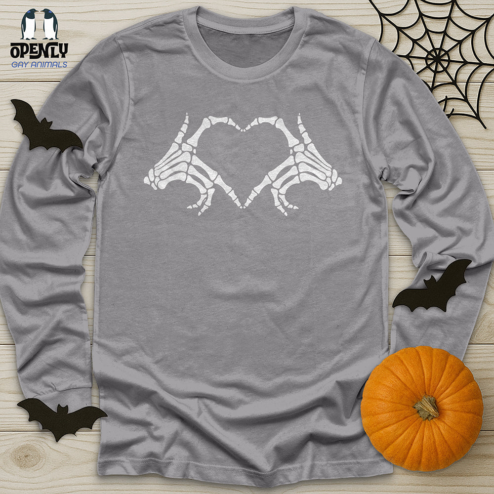 Halloween Skeleton Hand Shirt Unisex Long Sleeve Tee