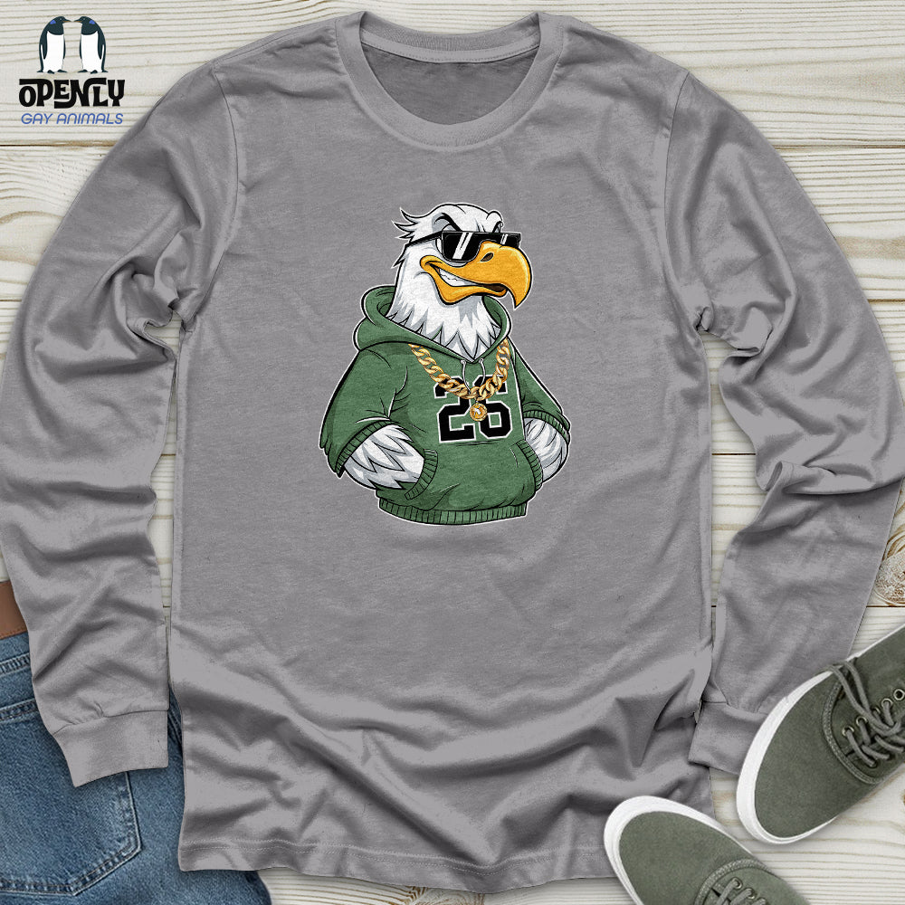 A Cool, Urban-Styled Eagle Unisex Long Sleeve Tee