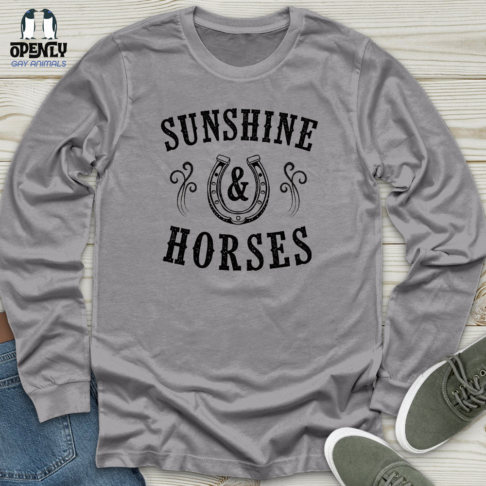 Sunshine & Horses Unisex Long Sleeve Tee