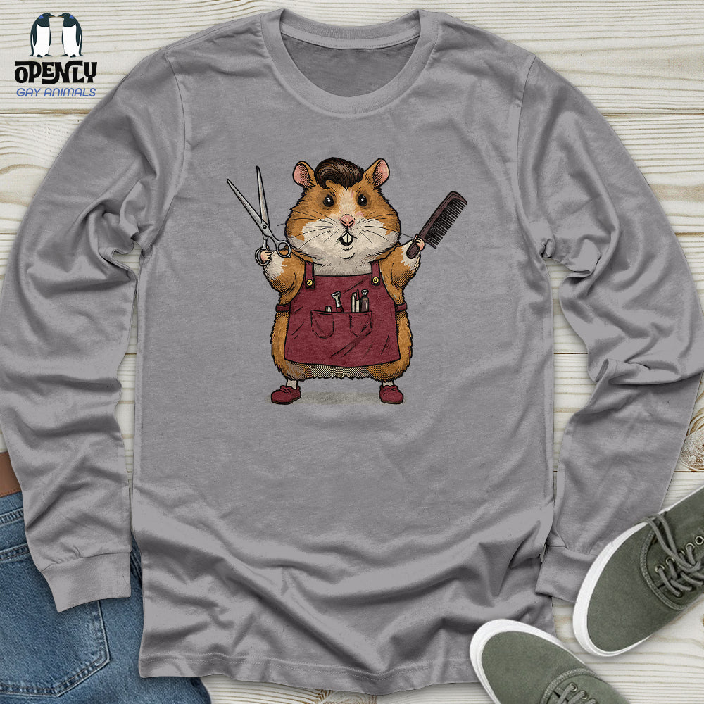 Hamster Barber Unisex Long Sleeve Tee