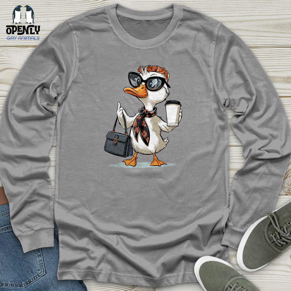 Fashionable Duck Unisex Long Sleeve Tee