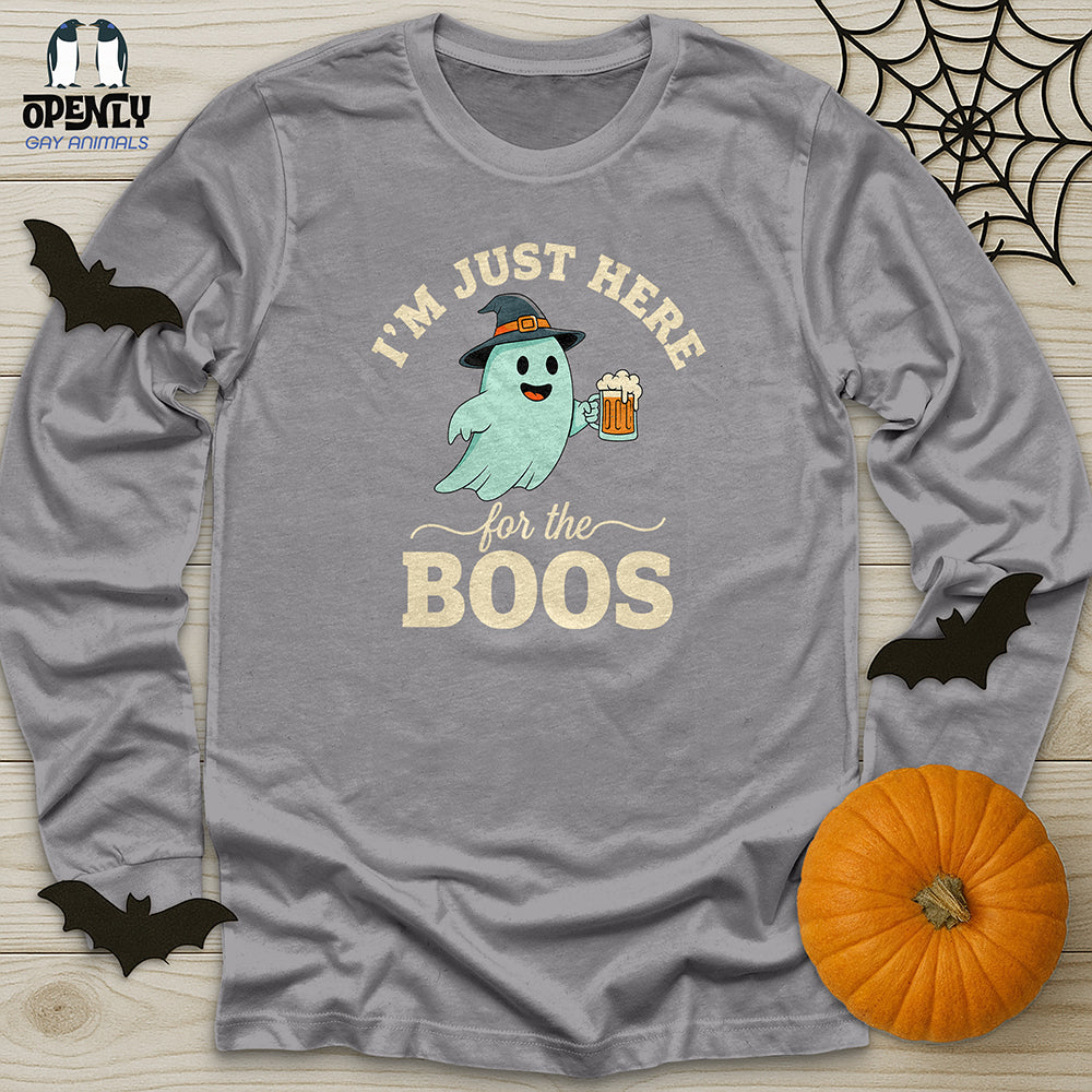 I'm Just Here For The Boos Unisex Long Sleeve Tee