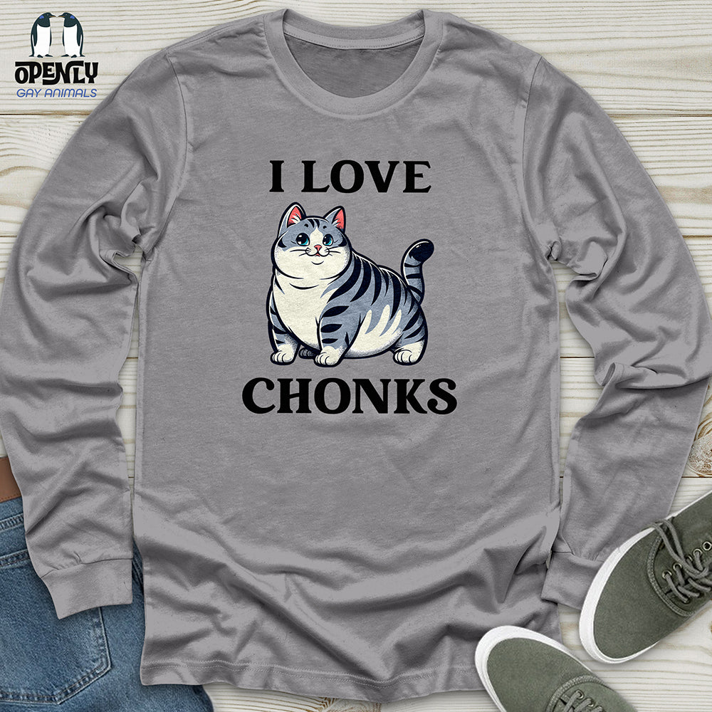 I Love Chonks Unisex Long Sleeve Tee