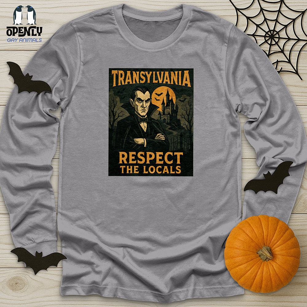 Transylvania Respect the Locals Unisex Long Sleeve Tee