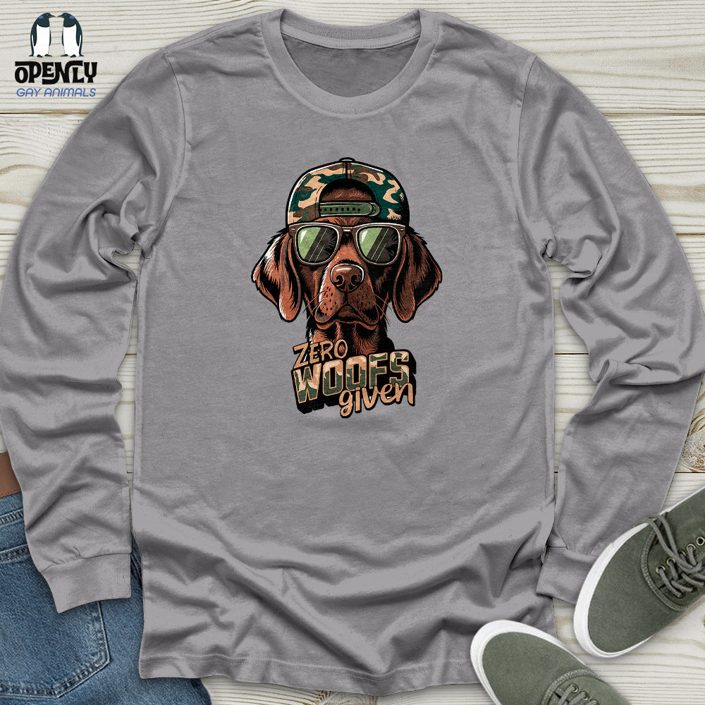 Zero Woofs Given Unisex Long Sleeve Tee