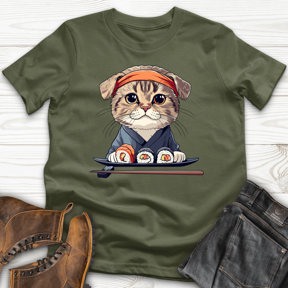 Sushi Master Cat Softstyle Tee