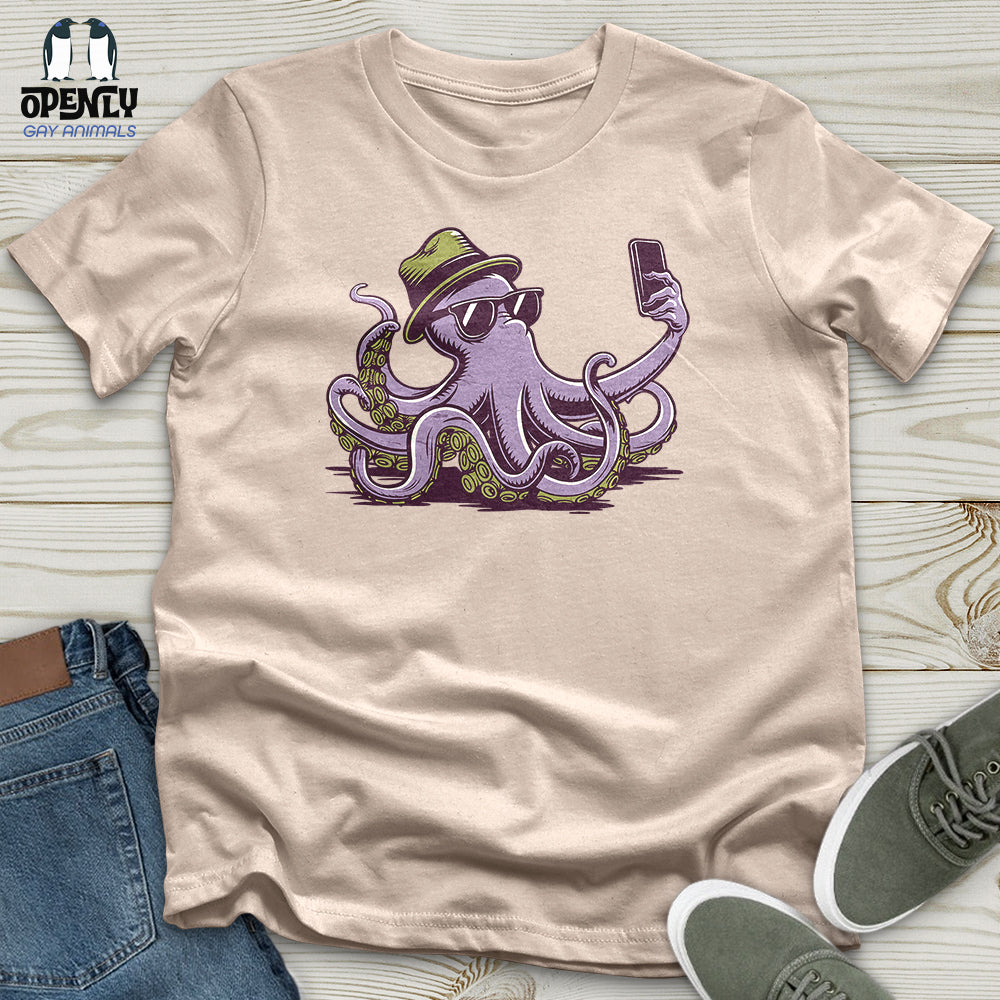 Octopus Takes a Selfie Unisex T-Shirt