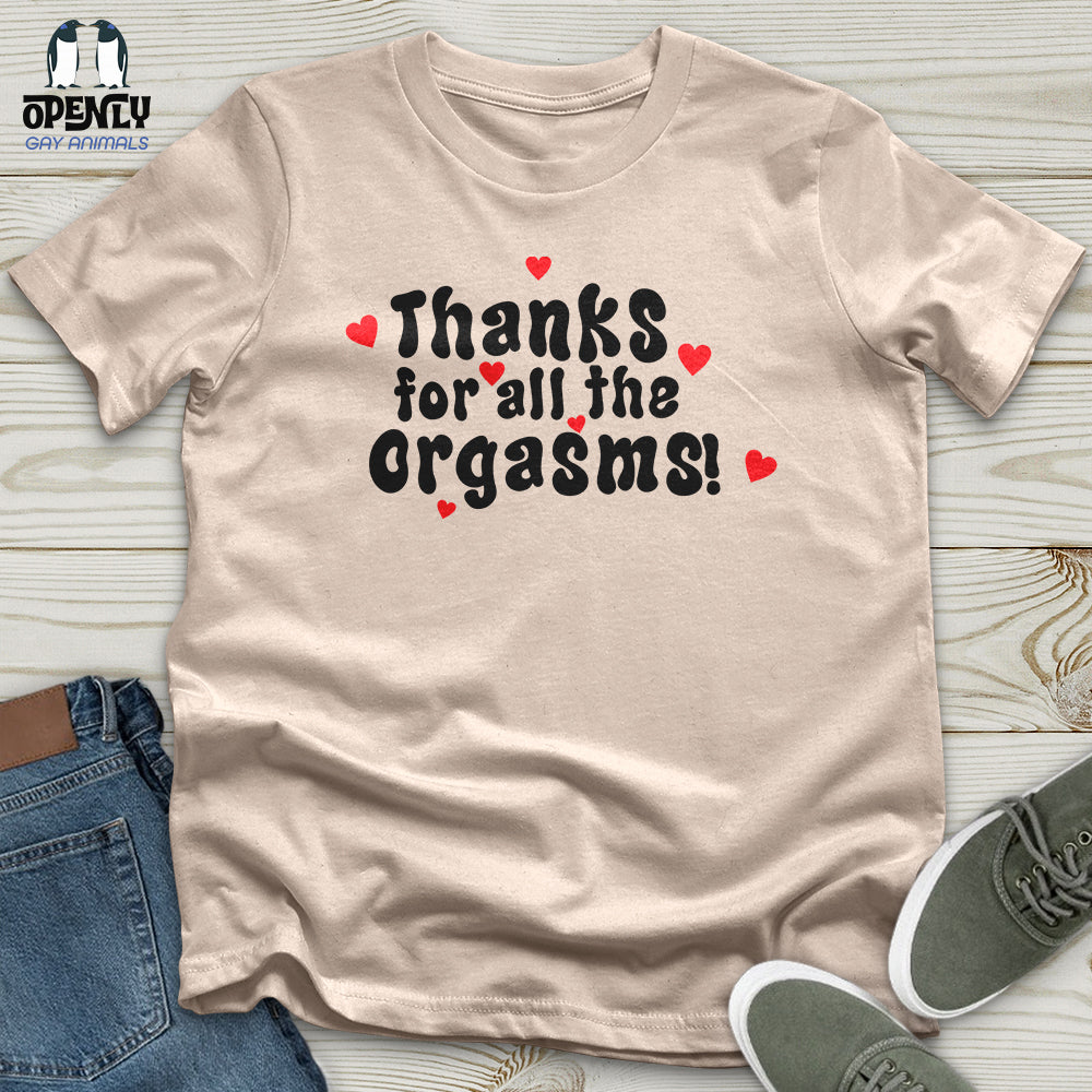 Thanks For The Orgasms Unisex t-shirt