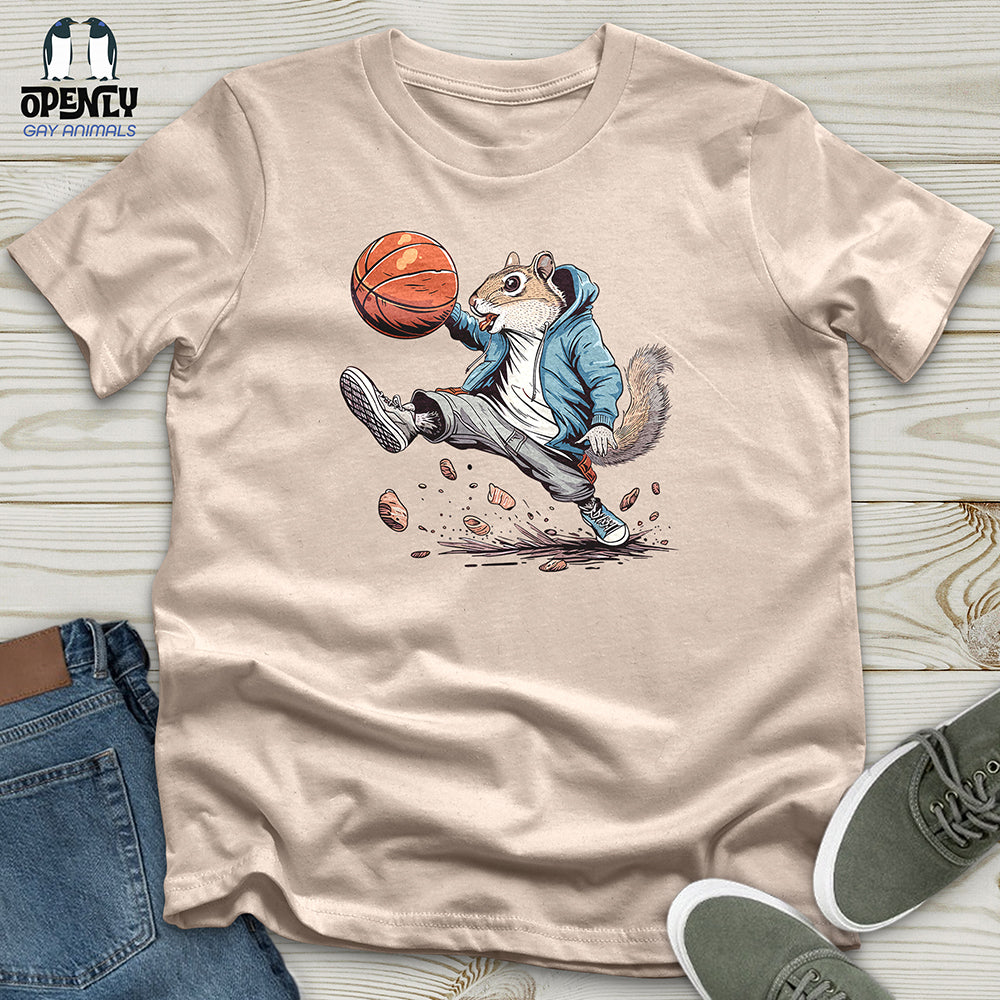 Squirrel Basketball Hustle Unisex t-shirt