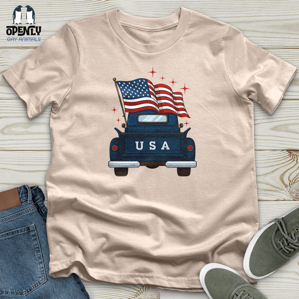 Happy Memorial Day Farm Truck Unisex T-Shirt