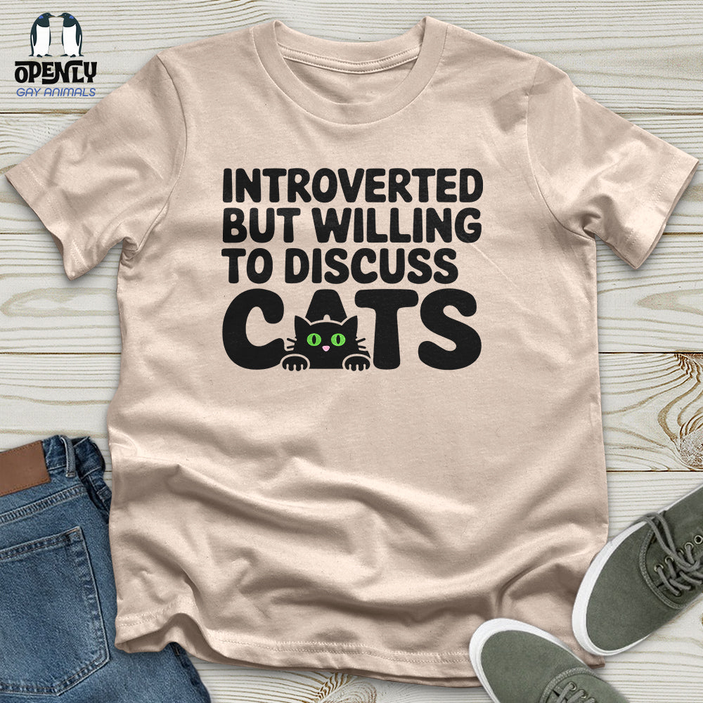 Introverted But Willing To Discuss Cat Unisex T-Shirt