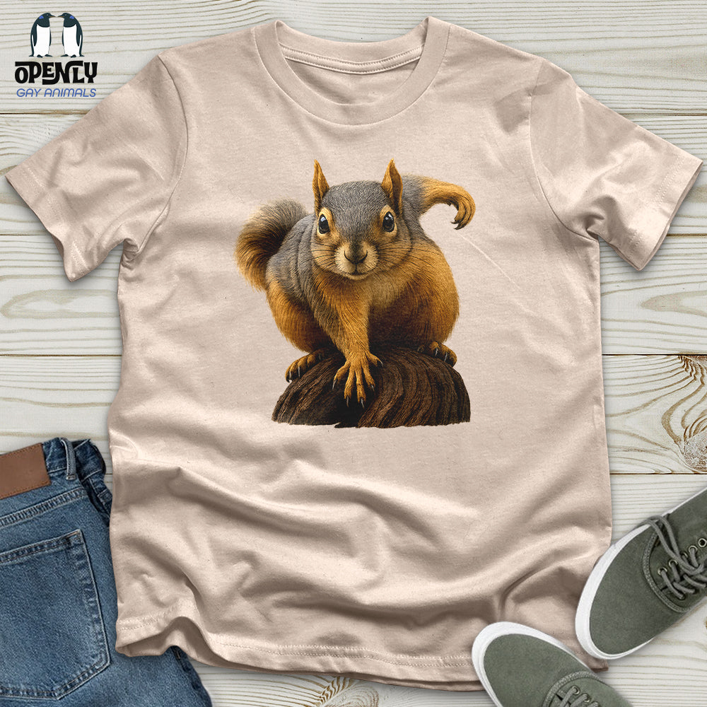 Squirrel on Alert Unisex T-Shirt