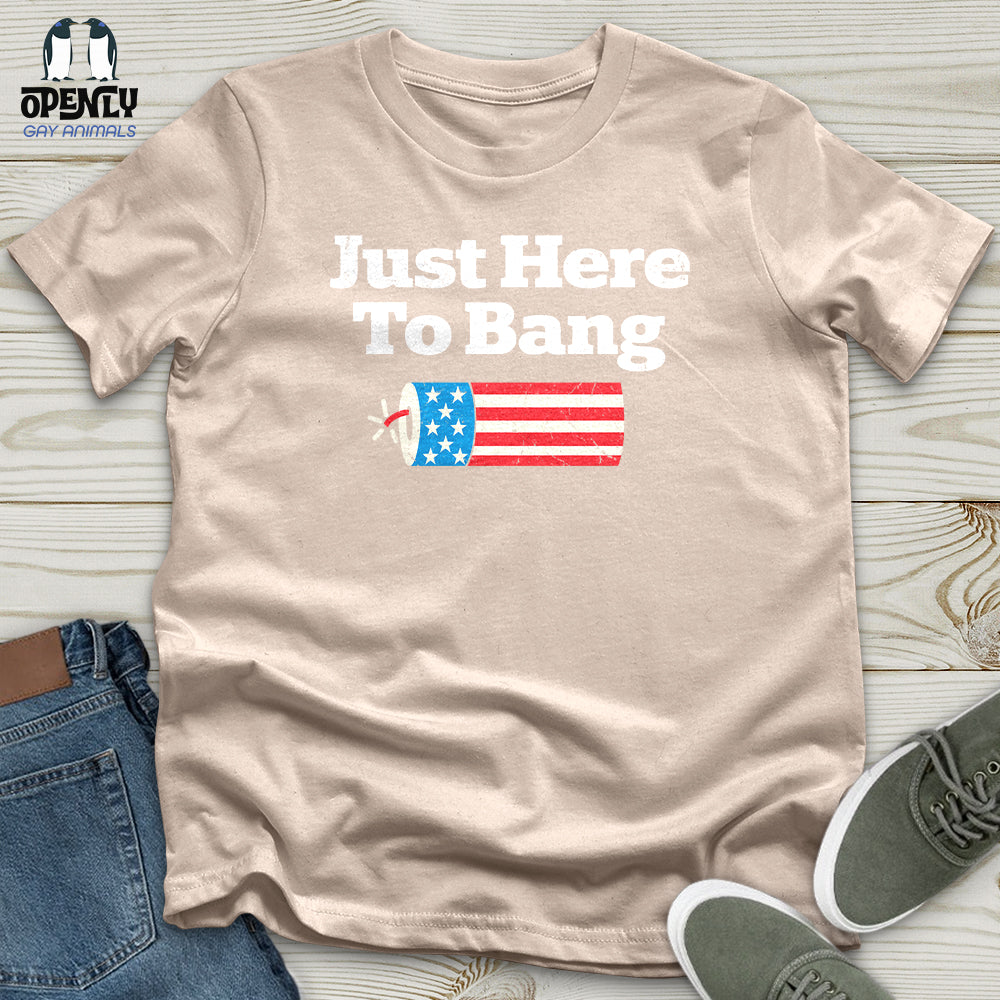 Just Here To Bang Unisex T-Shirt