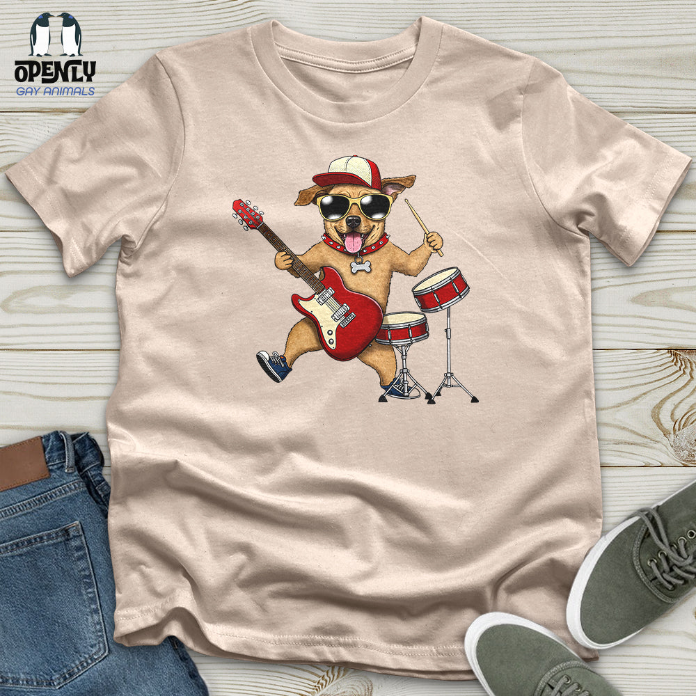 Musician Dog Unisex t-shirt