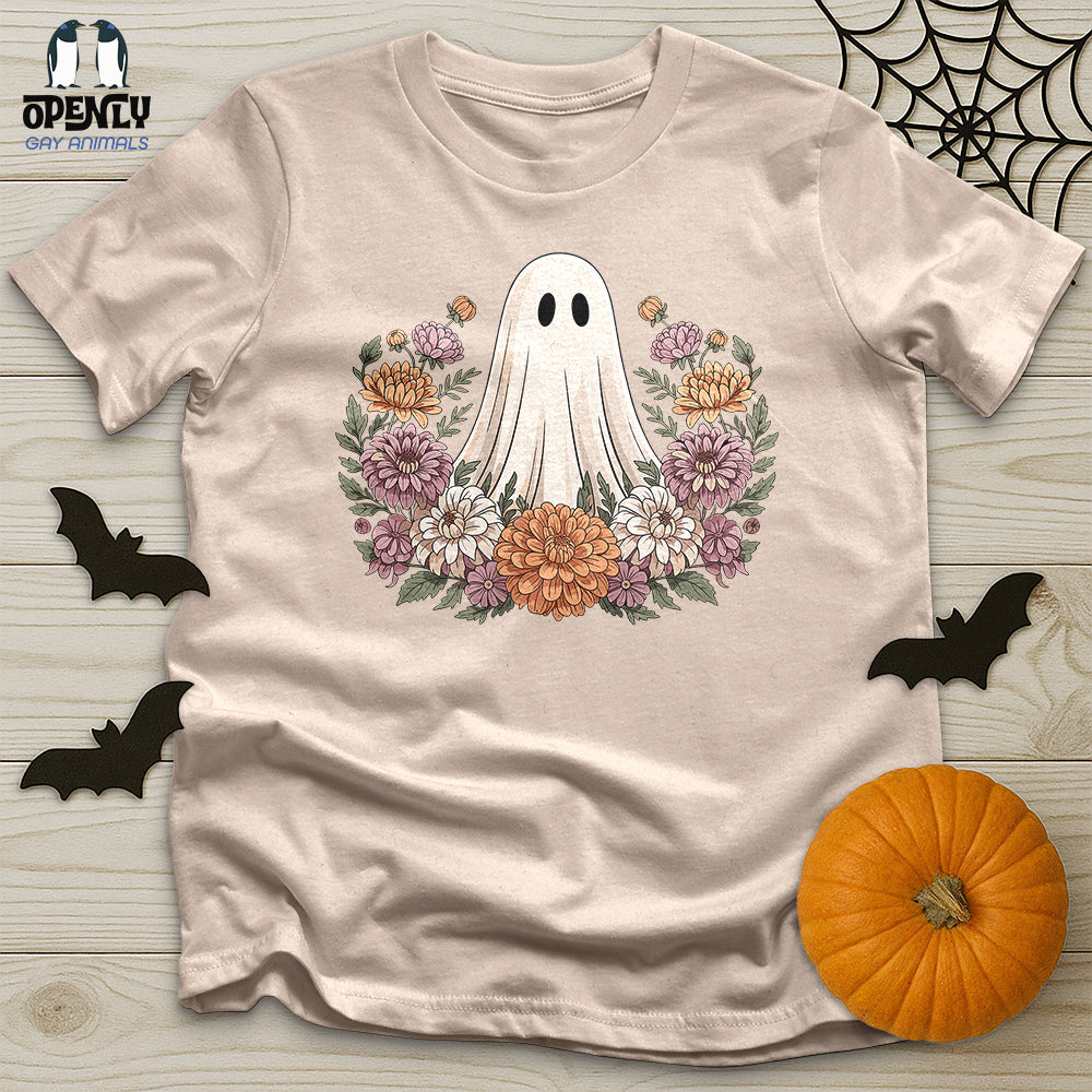 Floral Halloween Ghost Unisex T-Shirt