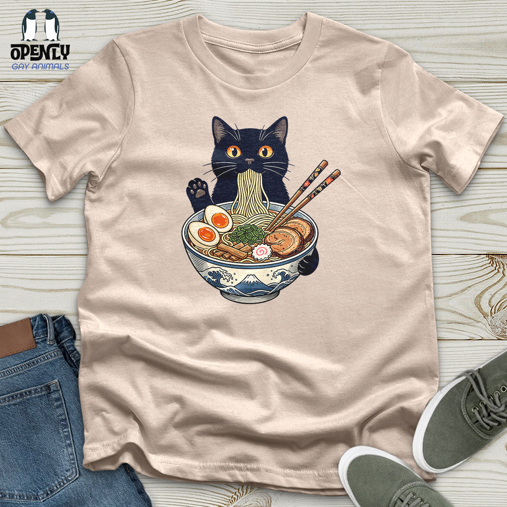 Cat with Ramen Unisex T-Shirt
