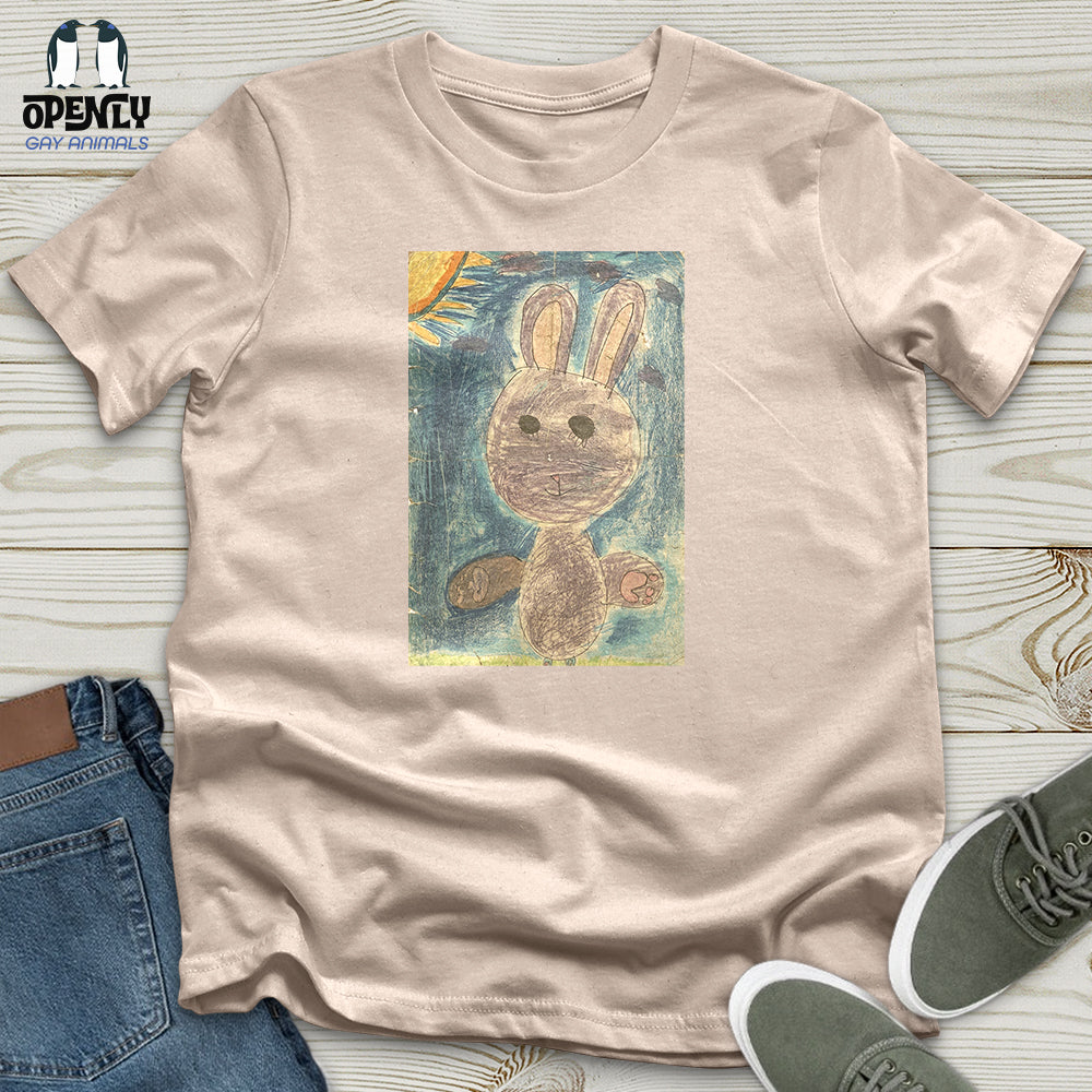 Glitch Bunny Faded Unisex T-Shirt
