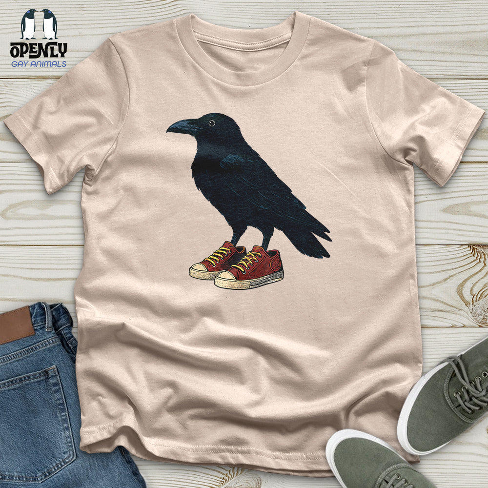 Raven Wearing Sneakers Unisex T-Shirt