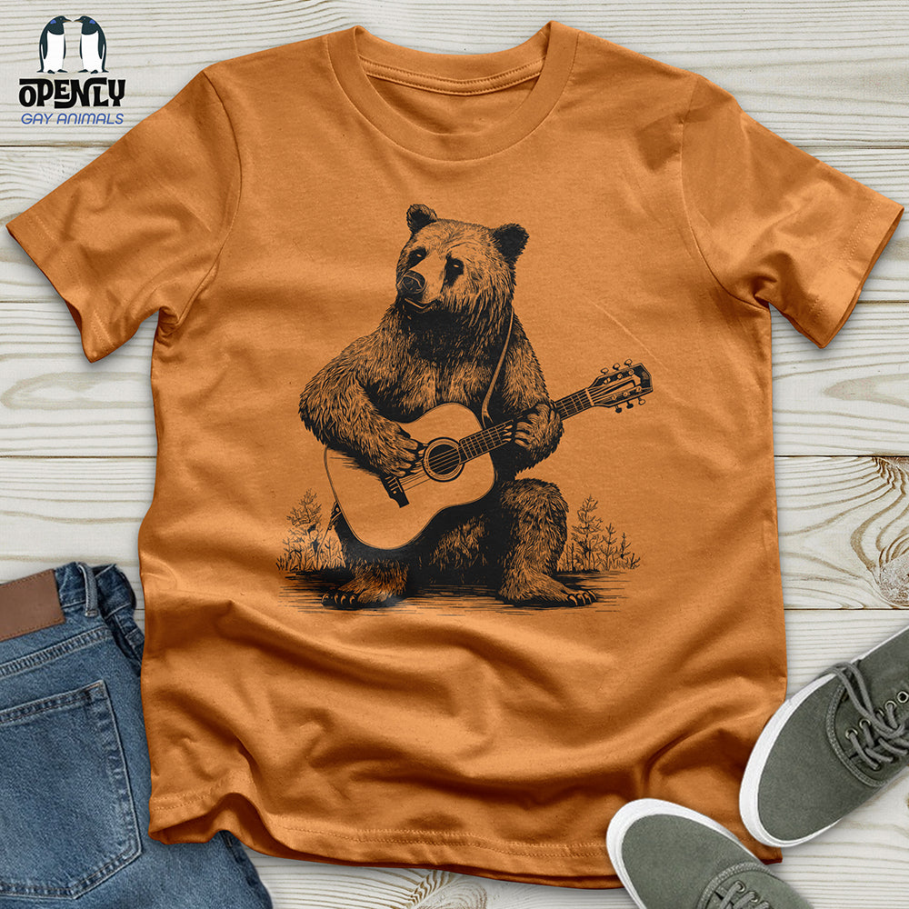 Bear Guitarist Unisex t-shirt