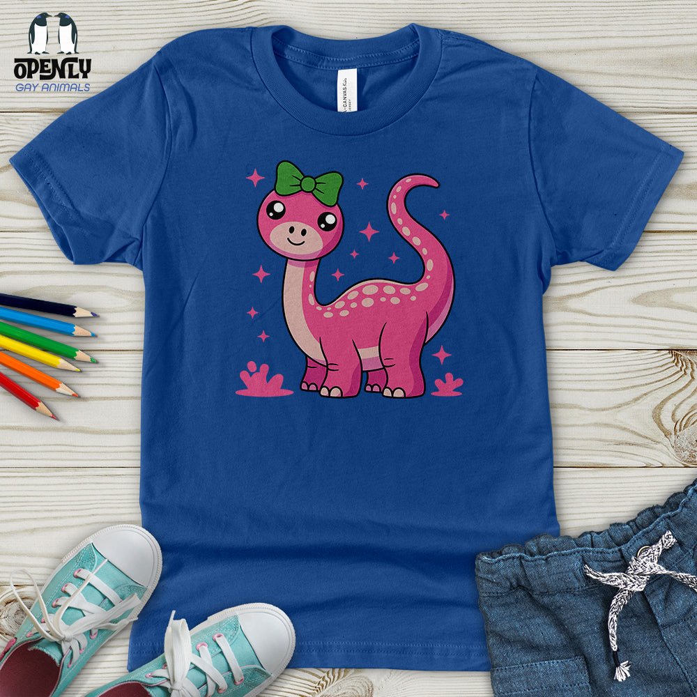 Pink Dinosaur Youth T-Shirt