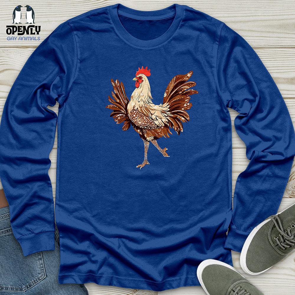 Glamorous Rooster Sparkle Unisex Long Sleeve Tee